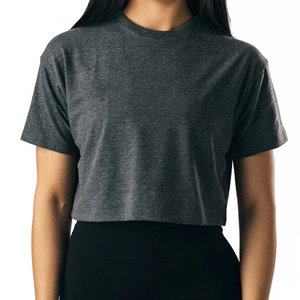 T-shirt court pour femme, léger, respirant, décontracté, pour l'été, fabrication OEM au Pakistan, t-shirts courts respirants pour femme - Product Image 5