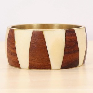 Traditional <b>Indian</b> Bone Inlay Brass <b>Bangles</b> for Women Fashion Jewelry - Product Image 4
