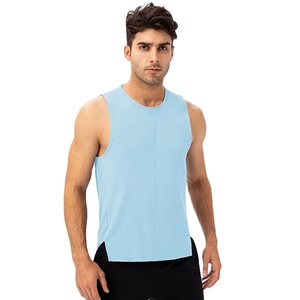 Camiseta Deportiva de Moda para Hombre, Secado Rápido, 100% Poliéster, Cómoda, Sin Costuras, Cuello Redondo, Informal, Sin Mangas - Product Image 1