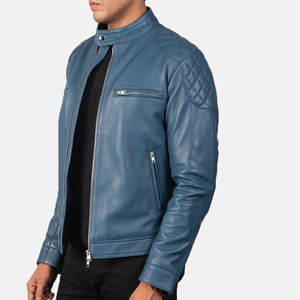Chaquetas de Cuero para Hombre, Diseño Personalizado y Estilo Motociclista, Ropa de Invierno, Fabricante OEM ODM, Suministro de Cuero Genuino - Product Image 4