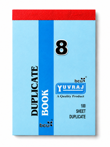 Youraj Duplicate <b>Book</b> 100 + 100 CARBON Pages | No 8 Duplicate <b>Book</b> 100 ruled + 100 Plain Pages (White) - Product Image 1