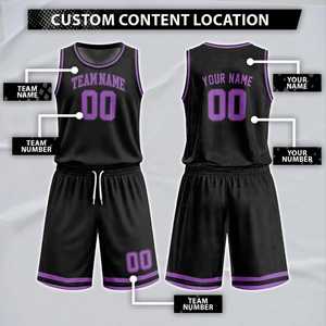 Uniforme de Baloncesto Personalizado con Nombre de Equipo 00, Sublimado, Absorbente de Humedad, para Hombre Adulto, Todas las Temporadas, Corte Regular, 100% Poliéster Transpirable - Product Image 2