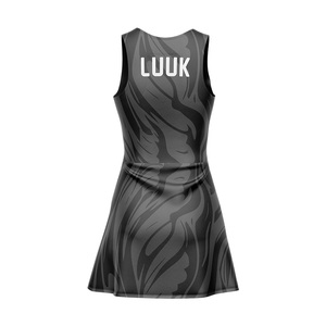 Personalized Digital Printed Team Name Women's Summer Tennis Athletic Kit Sleeveless 100% Polyester Slim Fit Breathable Dress - Product Image 5