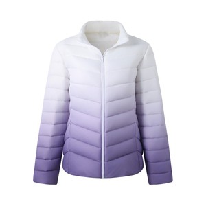 Haut chaud zippé à col montant pour <span class=keywords><strong>femme</strong></span>, idéal automne-hiver, coupe ajustée légère, coupe-vent <span class=keywords><strong>et</strong></span> isolant pour activités de plein air - Product Image 5