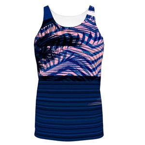 Débardeur de sport côtelé en polyester de haute qualité pour hommes, vente en gros d'usine, blanc, noir, gris, avec sac tricoté inclus - Product Image 1
