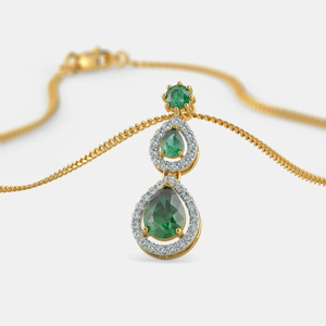 Geometric Emerald Cut <b>Pendant</b> Necklace 22K <b>Gold</b> Plated Rope Chain Unisex Luxury Jewelry Everyday Wear - Product Image 1