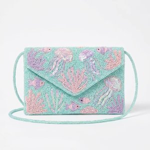 Venta al por mayor de exportaciones Fabriva: Bolso de viaje de poliéster con cierre de gancho y bucle, bordado de colibrí con cuentas, estilo bohemio de diseñador. - Product Image 2