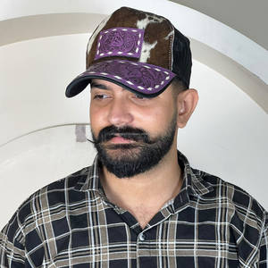 Nouvelle Casquette de Baseball Snapback Unisexe en Cuir de Vachette Façonné avec Bord Incurvé et Patch en Maille – Style Sport Trucker - Product Image 5