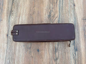 Cheveux à la main en cuir usiné résistant à la chaleur étui de voyage en cuir de vachette véritable occidental organisateur parfait pour les outils de cheveux - Product Image 5