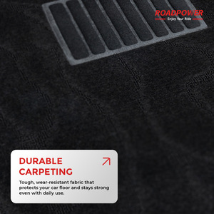 ROADPOWER (RP-MAT-188) Tapis de sol universels pour voiture, 5 pièces, de qualité supérieure, pour sièges avant et arrière, protège le véhicule de la saleté - Product Image 2