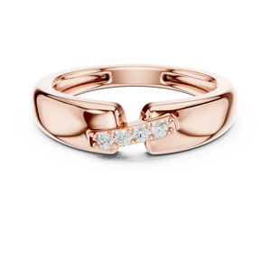 Rose Gold 5 Stone Round Lab Grown Diamond <b>Ring</b> <b>for</b> <b>Women</b> Prong <b>Set</b> <b>Wedding</b> Anniversary Fine Jewelry - Product Image 1