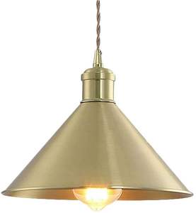 Elegante Lámpara Colgante de Metal con Acabado Negro y Dorado para Techo, Ideal para Hogar, Hotel y Restaurante, Decoración para Sala de Estar y Comedor - Product Image 3