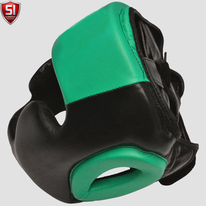 Best Quality Cowhide Leather MMA <b>Dummy</b> Head Guard Sparring Helmet Protector Protective Gear for Boxing and Fighting - Product Image 2
