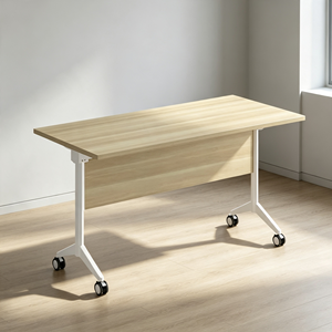 Modern <b>Foldable</b> Training <b>Table</b> with TRH Leg Durable Wood School Furniture for Office Hotel or Workshop Use - Product Image 1