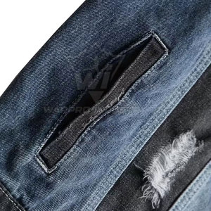 Veste en jean décontractée pour homme, en coton durable, vêtement d'extérieur élégant à manches longues, pour usage quotidien, veste en jean tendance pour homme - Product Image 6
