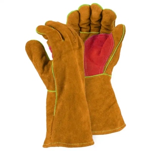 Premium Heavy Industrial Cowhide Split Leather Mig <b>Type</b> Working Hand <b>Gloves</b> Premium Welding <b>Gloves</b> - Product Image 4