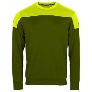 Sudadera de Cuello Redondo Azul Rey para Hombre, Corte Regular, Tejido de Punto, Color Sólido, Casual, Manga Larga con Rayas Blancas a la Derecha - Product Image 1