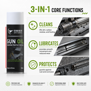 AVIC HANGTE 3-in-1 CLP <strong>Gun</strong> <strong>Oil</strong> 150ml Spray, Nano Lubrication &amp; Carbon Removal Professional-Grade <strong>Gun</strong> Cleaner <strong>Lube</strong> Protectant - Product Image 3