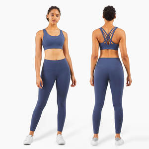 Nouveauté : Ensemble de yoga 2 pièces pour femmes, fermetures éclair, respirant, spandex/polyester, vêtements de sport, fitness, personnalisable, meilleure qualité - Product Image 6