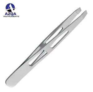 Pinzas Profesionales de Acero Inoxidable para Cejas, Herramienta de Depilación Facial con Punta Inclinada para el Cuidado de las Cejas, Venta al Por Mayor - Product Image 1