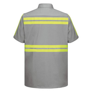 Camiseta Polo de Seguridad Reflectante de Alta Visibilidad para Hombre, Ropa de Trabajo 100% Poliéster, Nailon y Spandex, Logotipo y Color Personalizados - Product Image 6