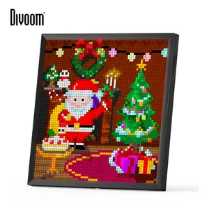 Divoom Pixoo 64 Digital Photo Frame with 64*64 Pixel Art LED Picture Electronic Display Board,Neon Light Sign Home Decoration