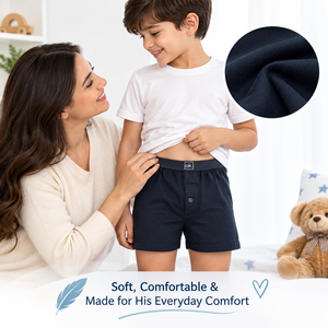 Boxers pour enfants en tissu Faraday |   Sous-vêtements pour garçons |   Boxers anti-ondes électromagnétiques |   Vêtements de tous les jours doux, respirants et confortables - Product Image 4