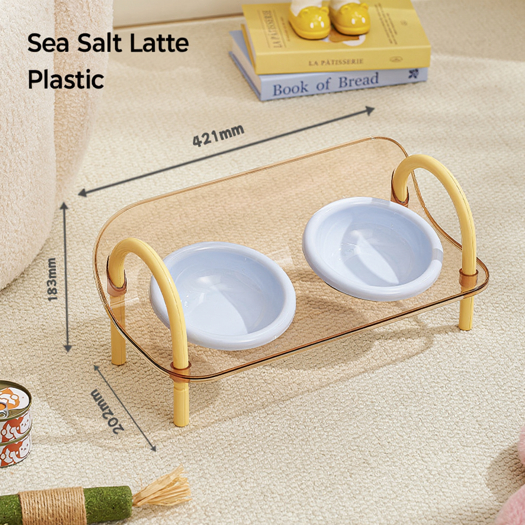 Purple Plastic Bowl Beige