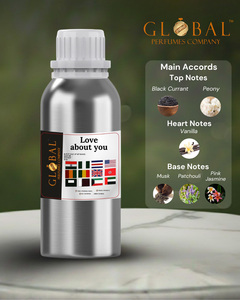 Parfum inspiré LOVE ABOUT YOU, parfum de haute qualité, parfum premium, longue durée, fournisseurs en gros, concentré, multi-parfums, usage quotidien - Product Image 1