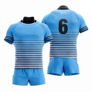Camiseta de Rugby Profesional para Hombre, Diseño Personalizado con Logotipo, Malla Transpirable Corta, Sublimación Completa, Hecha de Poliéster, para Deportes de Rugby - Product Image 1