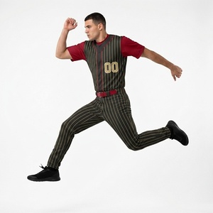 Uniformes de Béisbol de Color Sólido de Primera Calidad, Cómodos, Transpirables, de Secado Rápido, con Logotipo Personalizado - Product Image 3