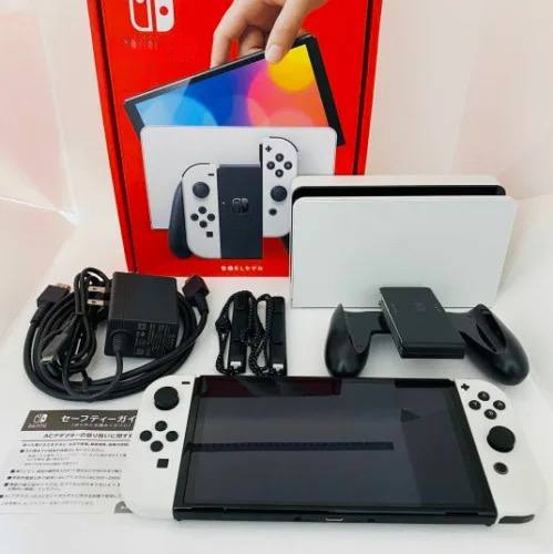 Best Price for Switch OLED Console White Wi-Fi Touch Screen 10,000 Built-in Games 12-Month Warranty 3000mAh Battery