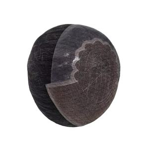 Peluca de Cabello Remy Indio con Frente de Encaje, Modelo Q6, THB 2025, con Flequillo, Base sin Pegamento, Color Rubio, Densidad 130%-250%, Nudos Decolorados - Product Image 1