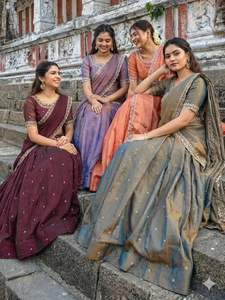 Último Modelo de Lehenga Choli Tradicional Gujarati para Mujer, con Bordado en Material NC MOS, Completamente Cosido, para Bodas y Festivales - Product Image 6