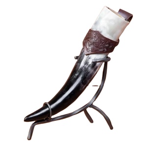 แก้วน้ำวิกิ้งทำจากเขาควายธรรมชาติ ขัดเงา กันน้ำ เหมาะสำหรับการสวมบทบาทและการแสดงเหตุการณ์ทางประวัติศาสตร์ - Product Image 6