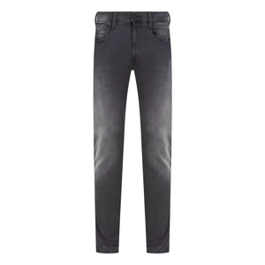 Men's Straight Fit Stonewashed Blue <b>Jeans</b> High <b>Waist</b> Button Fly Casual Cotton Pants Autumn Wear - Product Image 6