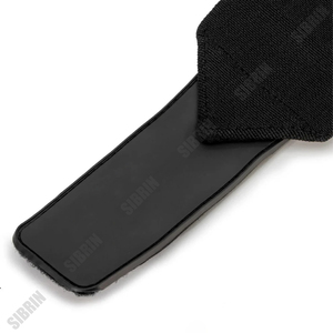 Sibrin Custom Logo Pure <b>Black</b> Wrist <b>Wraps</b> Heavy Duty Elastic Gym Support for Powerlifting Weightlifting Wrist Support 18 In - Product Image 4