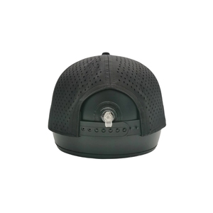 OEM Customized Water Resistance Golf Hat Custom Silicone Logo 7-Panel Laser Cut Holes <b>Cap</b> Adjustable Plastic Back Buckle Vietnam - Product Image 5