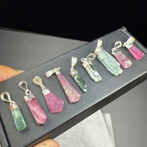 Gemstone pendants natura multi <b>colour</b> tourmaline gemstone pendants best quality natural tourmaline pendants wholesale pendants - Product Image 5