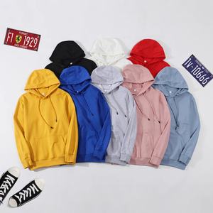 Vente en gros d'usine de haute qualité 360gsm 100% coton doublé polaire conception de logo personnalisé unisexe vierge essentiel sweats à capuche pour hommes femmes - Product Image 6