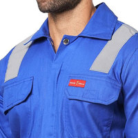 Ropa de Trabajo de Algodón Ignífuga al por Mayor, Equipo de Protección Personal para Hombres, Overoles Industriales de Seguridad para la Construcción