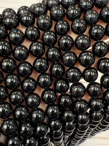 High Quality Natural Black Onyx Agate Gemstone Loose Beads 8mm Jewelry Making Pendant <b>Necklace</b> - Product Image 5