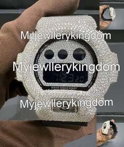 Mossinate Fashion Stainless Steel Moissanite <b>Quartz</b> <b>Watch</b> <b>Men</b> Hip Hop Glass Dial Diamond Tester Case Bracelet Clasp 10 Bar Water - Product Image 2