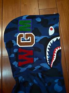 เสื้อฮู้ดซิปสีน้ำเงินล้วน ทรงโอเวอร์ไซส์ สตรีทแวร์ แขนเสื้อแบบแร็กแลน พิมพ์ลาย ผ้าฝ้าย 100% เหมาะสำหรับใส่ในฤดูหนาว - Product Image 2