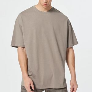 Camisetas Casuales Holgadas para Hombre, 100% Algodón, Manga Larga, Ecológicas, de Secado Rápido, Transpirables, con Estampado Digital Sólido, Logotipo Personalizado, en Oferta - Product Image 1
