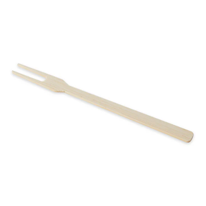 50-Pack 6" Bamboo Appetizer Forks – Eco-Friendly, <b>Compostable</b> Disposable Picks for Fruit, Parties, BBQ & Camping - Product Image 3