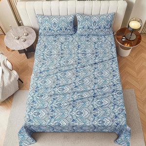 Ensemble de draps de lit modernes en coton polyester solide 600TC, écologiques, de haute qualité, pour la maison - Product Image 1