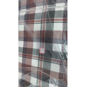 Tissu écologique à carreaux écossais (tartan) pour la production de vêtements et textiles durables, disponible en gros. - Product Image 1