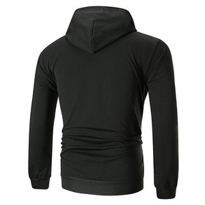Nouvelle Collection Homme Automne/Hiver : Sweat à Capuche Streetwear Décontracté à Manches Longues, Coupe Ample, Couleur Unie, en Polaire, Modèles Variés - Product Image 2