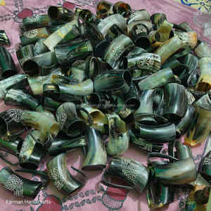 Mug à boire en corne de bœuf véritable, artisanal et haut de gamme, 12-16 oz, avec emballage luxueux, au meilleur prix - Product Image 3